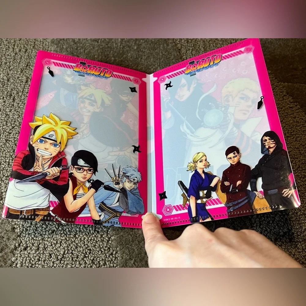 Boruto Naruto Next Generations Clear File Photo Case & Postcard Japan Anime - Picture 3 of 14